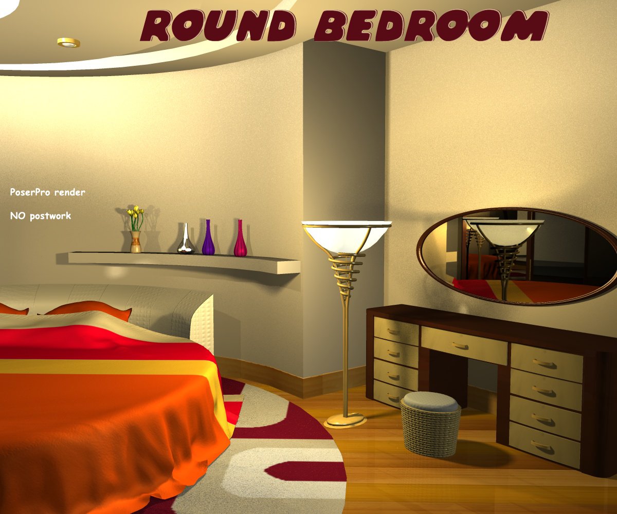Round bedroom by N/A