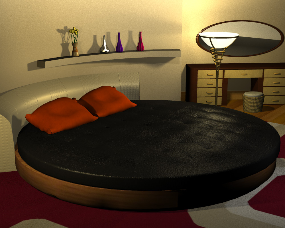 Round bedroom by N/A