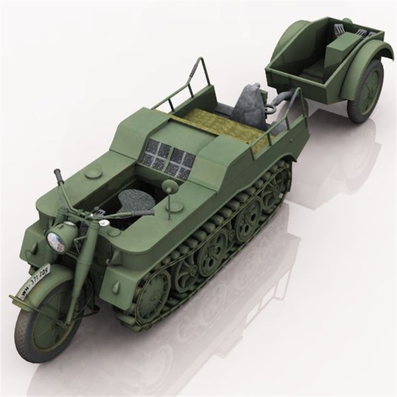 SDKFZ 2 Kleines Kettenkraftrad (for Poser) by N/A