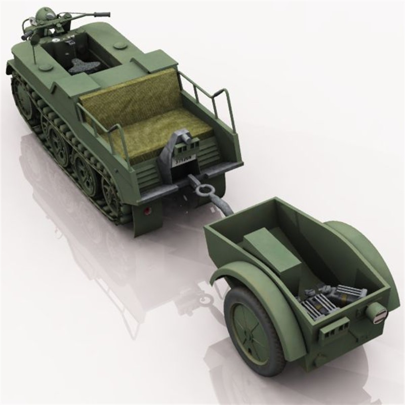 SDKFZ 2 Kleines Kettenkraftrad (for Poser) by N/A