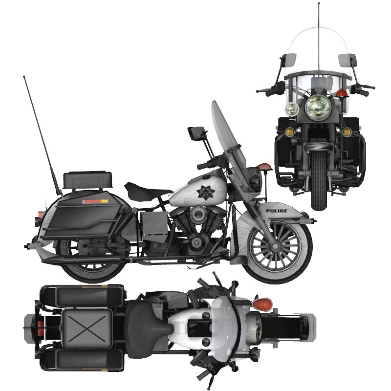 Harley Davidson Police (for Poser) by N/A