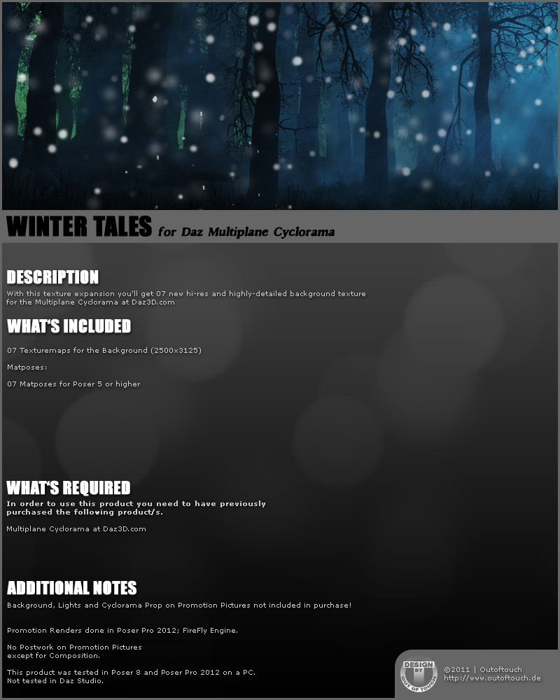 WINTER TALES for Daz Multiplane Cyclorama by N/A
