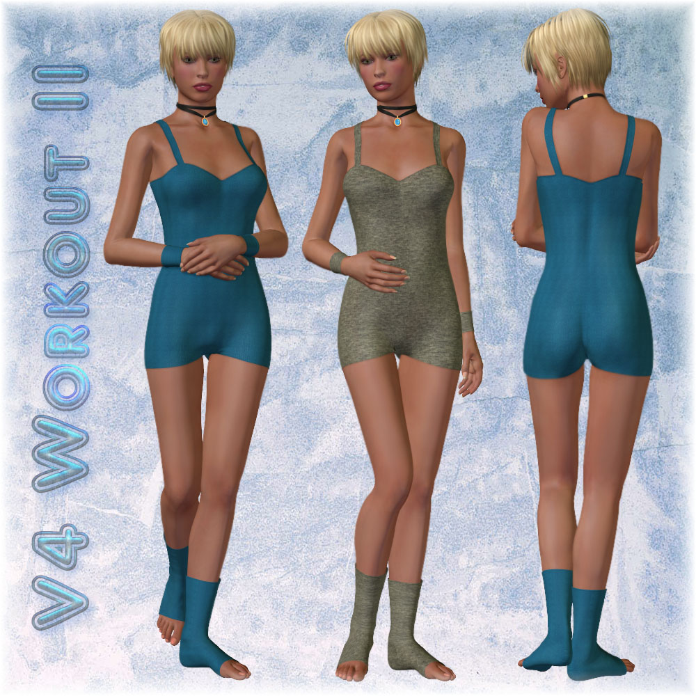V4 Workout II - Outfit, Props & Poses by N/A