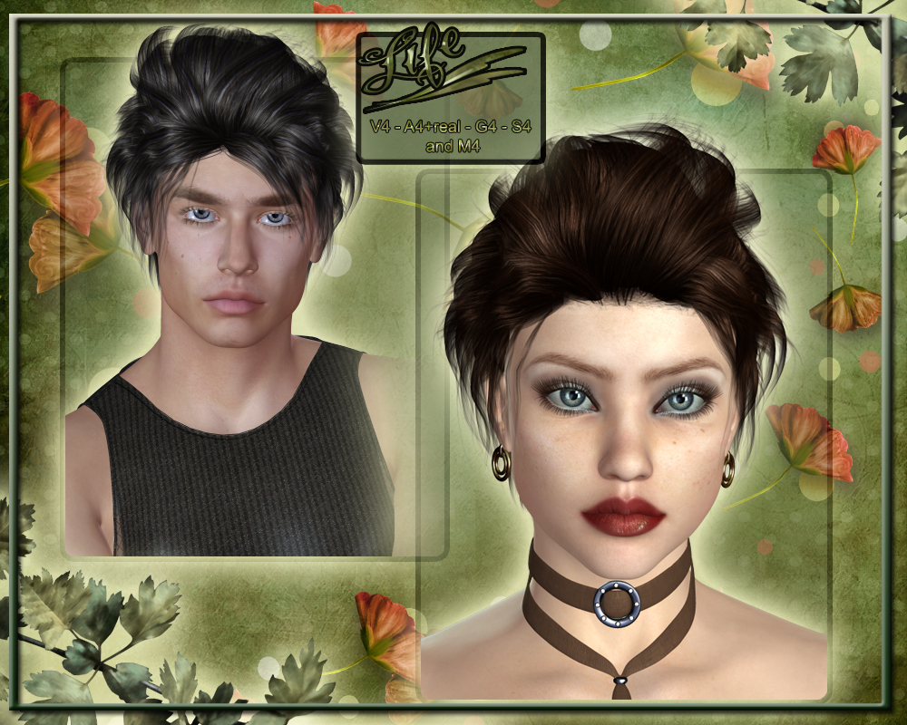 Life Hair for V4 and M4 by N/A