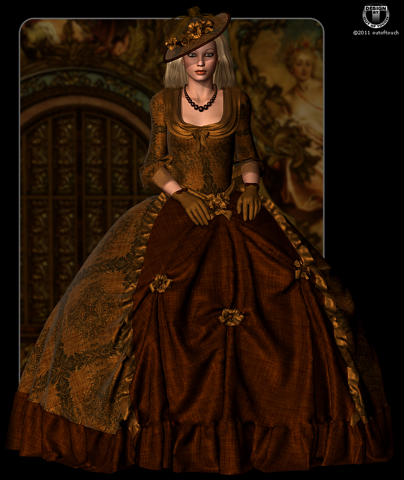 ROYAL STYLES for Marie Louise 18th Century Gown by N/A