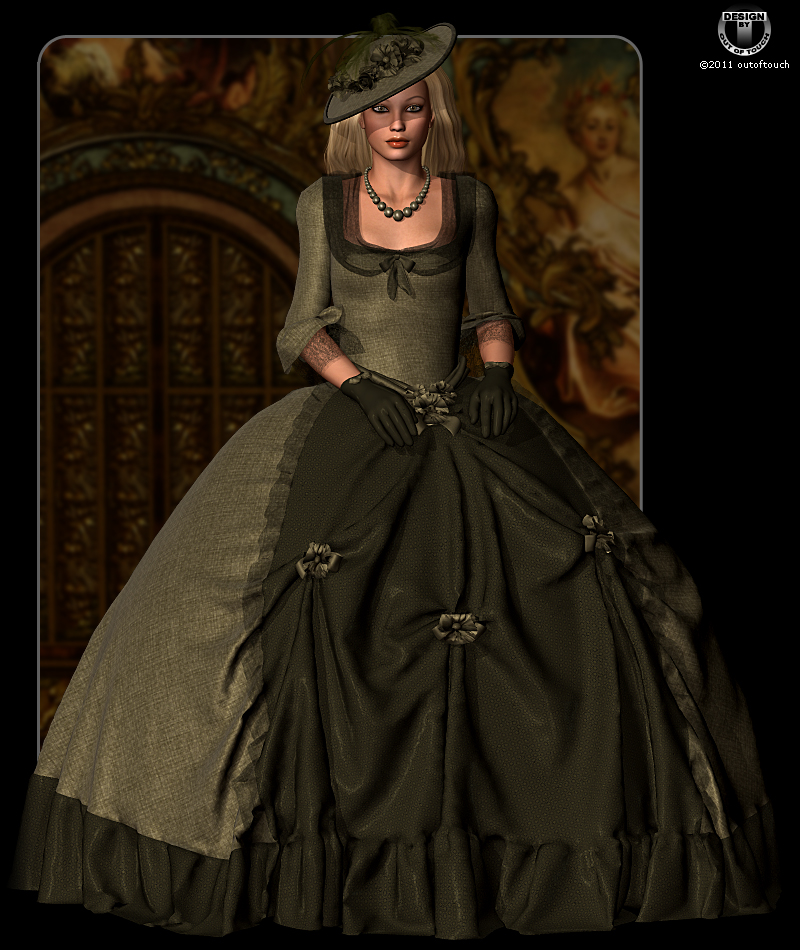 ROYAL STYLES for Marie Louise 18th Century Gown by N/A
