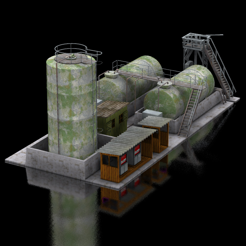 Diesel Pumpstation (for Poser) by N/A