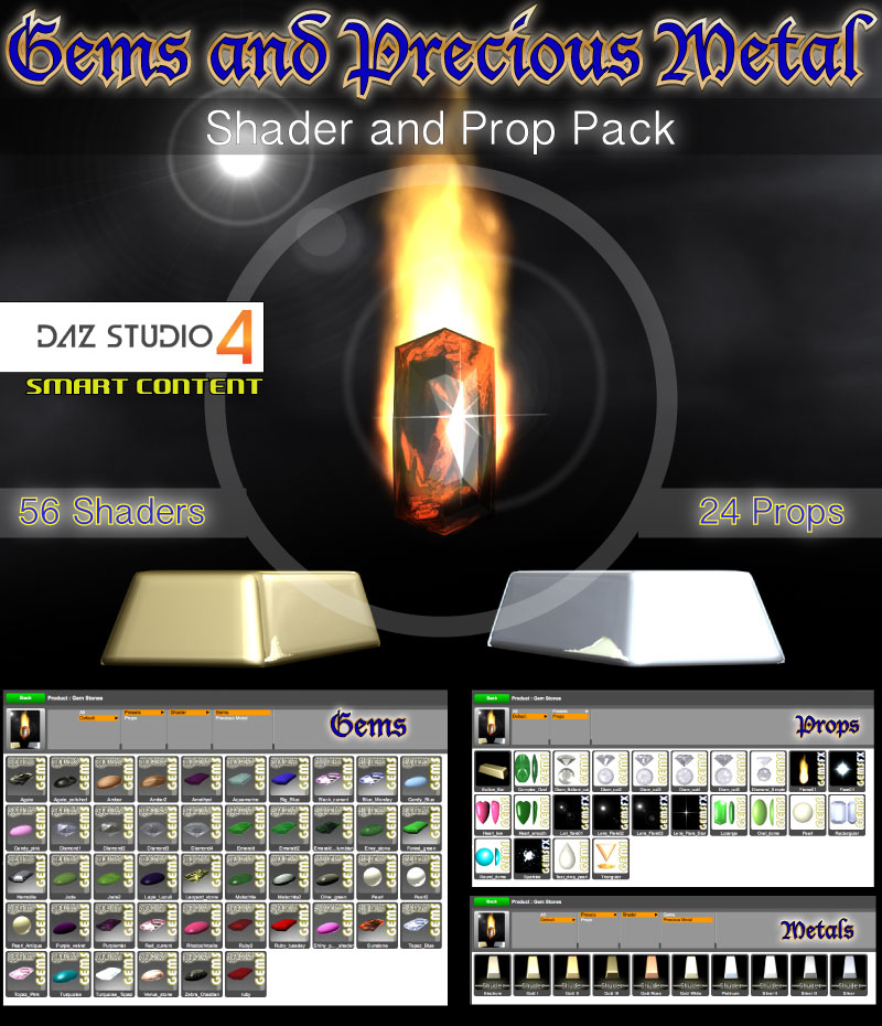 Gems and Precious Metals by N/A