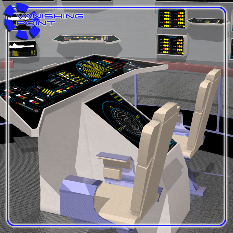 Starship Bridge 9 (for Poser) by N/A