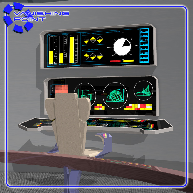 Starship Bridge 9 (for Poser) by N/A