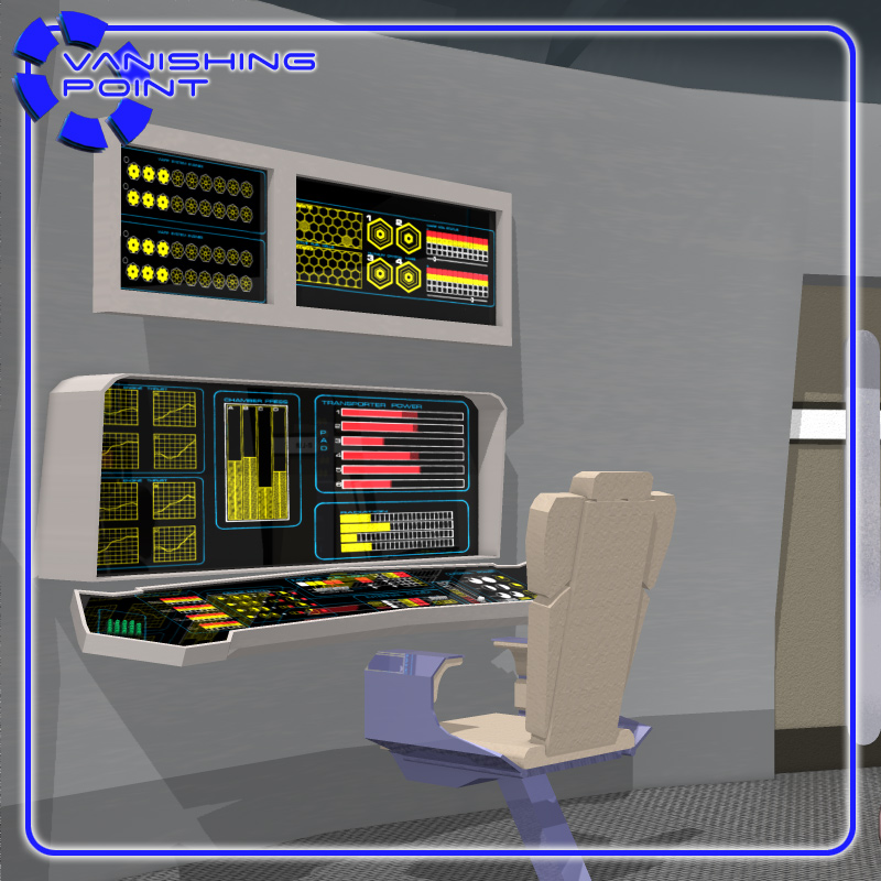 Starship Bridge 9 (for Poser) by N/A