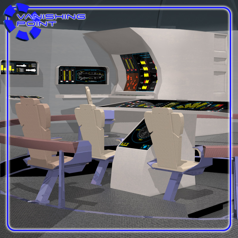 Starship Bridge 9 (for Poser) by N/A