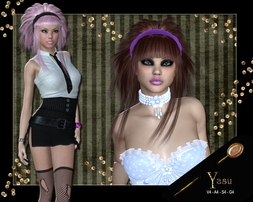 Yasu Hair for V4 by N/A