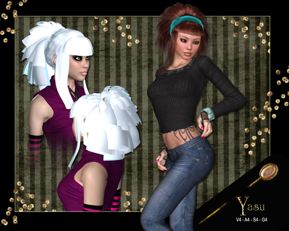 Yasu Hair for V4 by N/A
