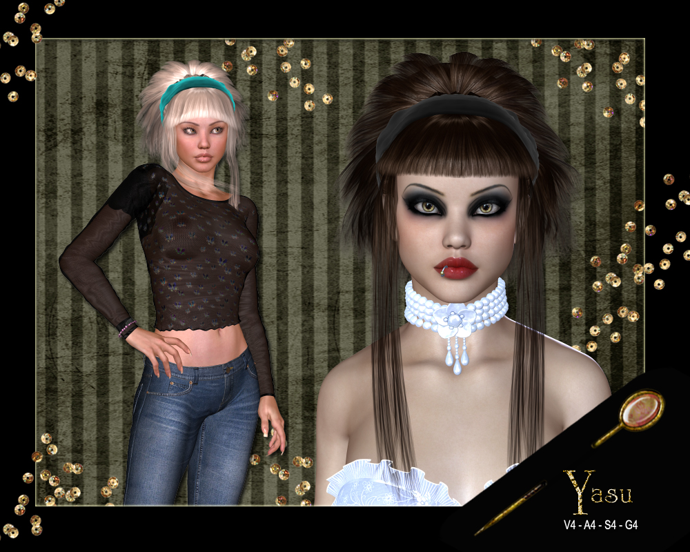 Yasu Hair for V4 by N/A