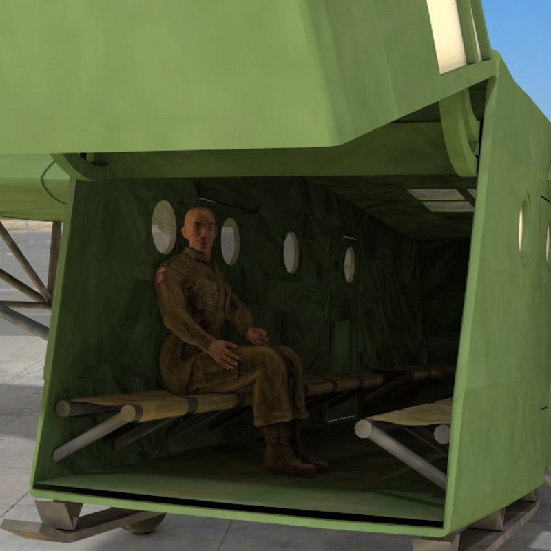 US Assault Glider CG 4A Hadrian (for Poser) by N/A