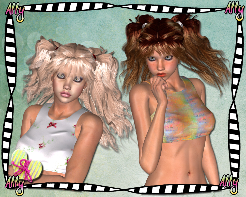 Ally Hair for V4 by N/A