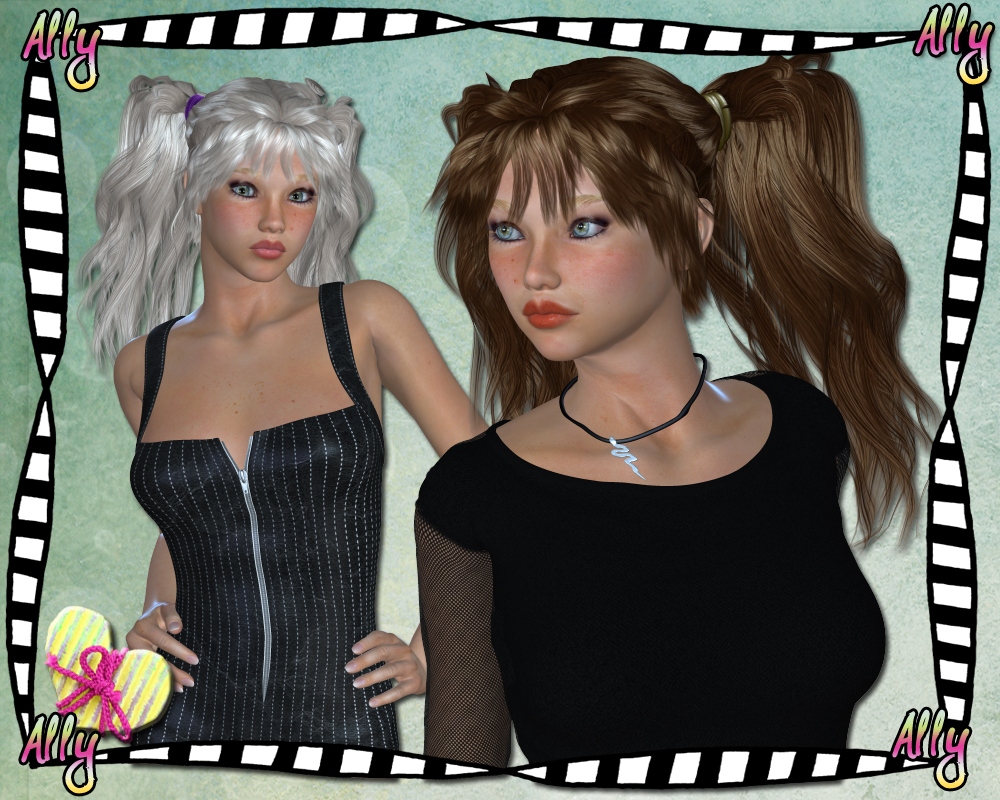Ally Hair for V4 by N/A