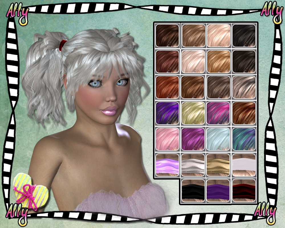 Ally Hair for V4 by N/A