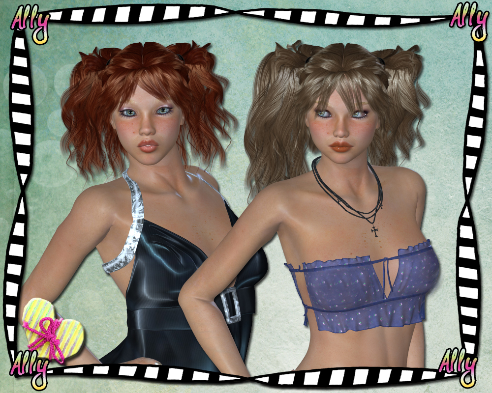 Ally Hair for V4 by N/A