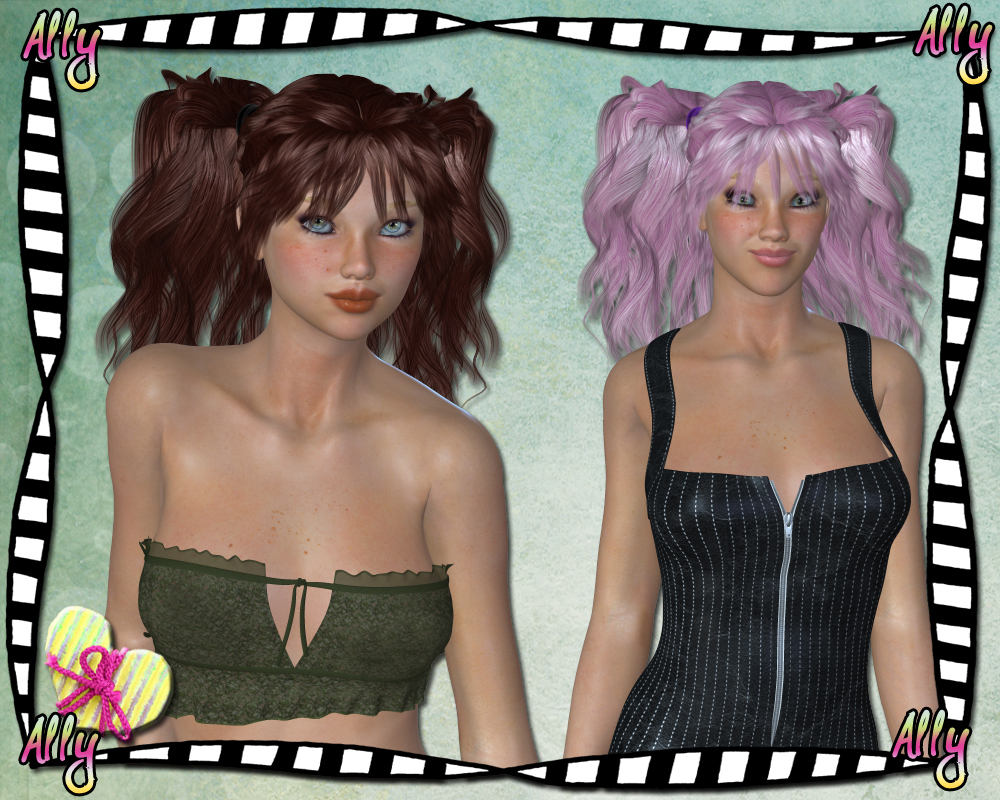 Ally Hair for V4 by N/A