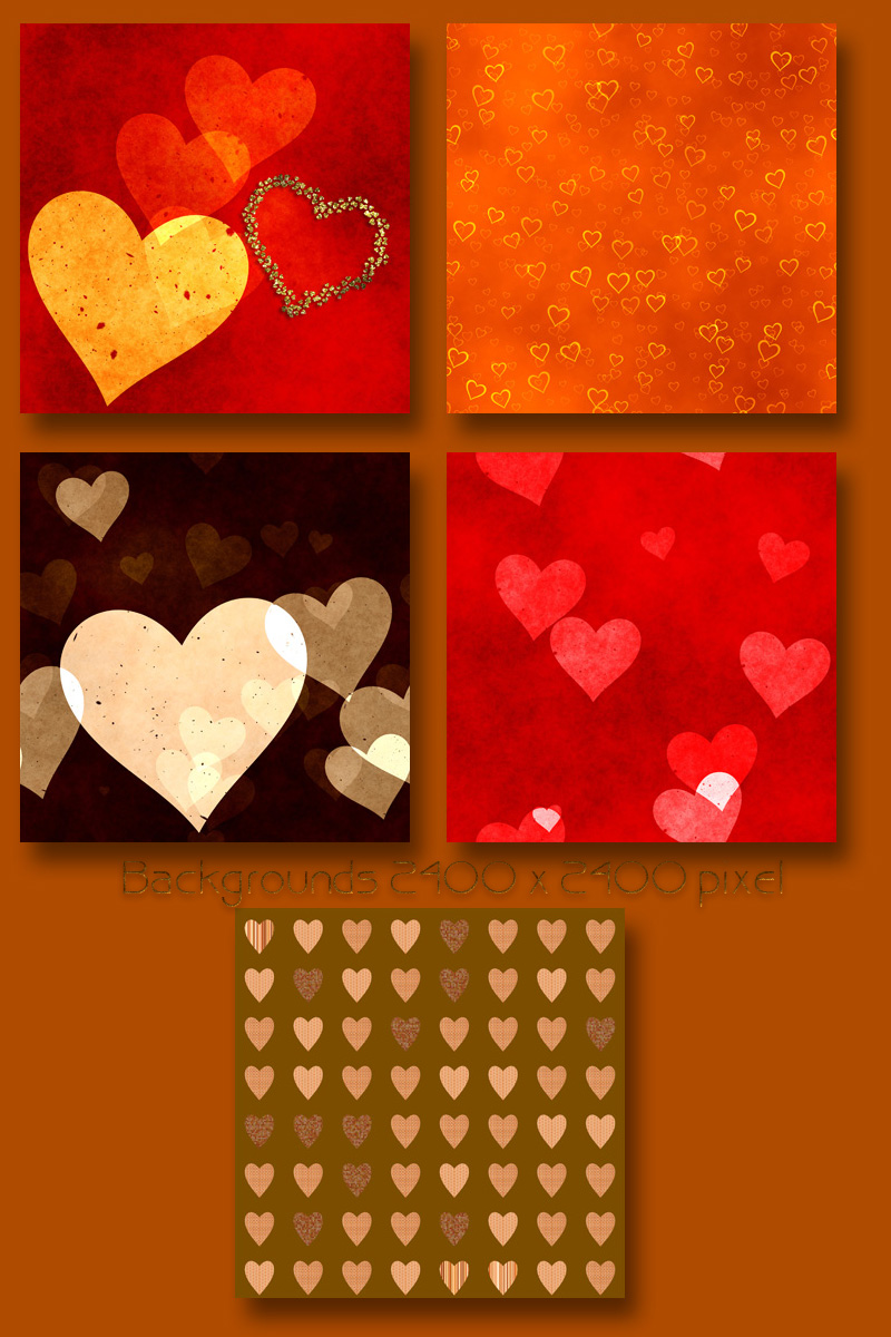 Valentine Hearts and Kisses by N/A