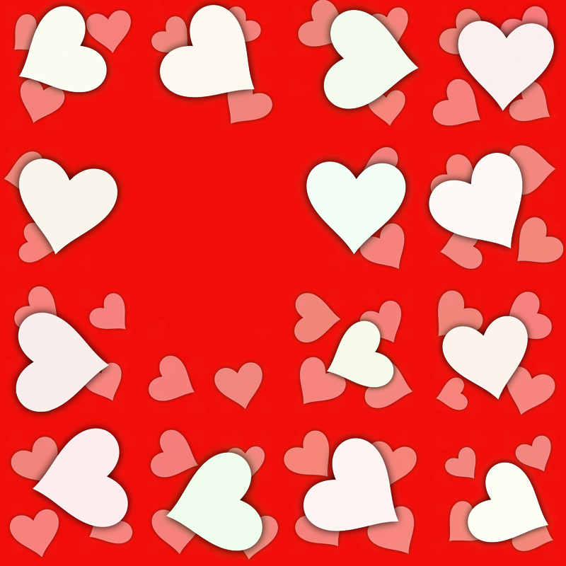 Valentine Hearts and Kisses by N/A
