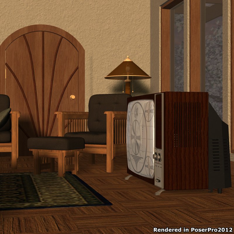 Television Set 1970 (for Poser) by N/A