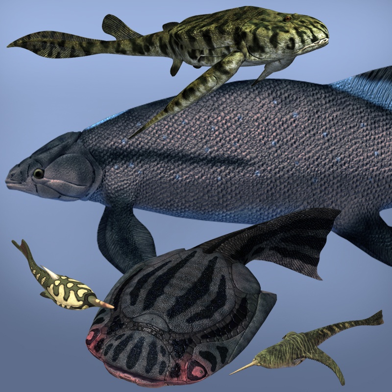 Devonian Fishes DR by N/A