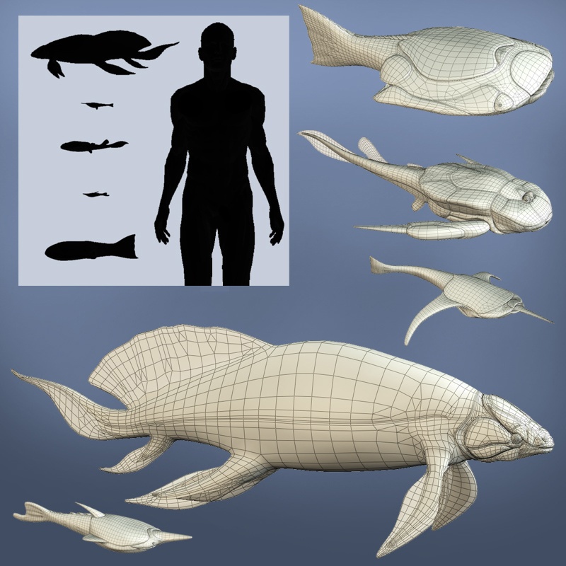 Devonian Fishes DR by N/A