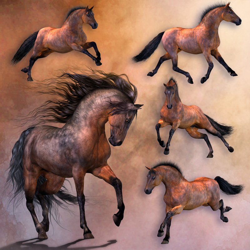 CWRW Mil Horse Pose Pack 2 by N/A