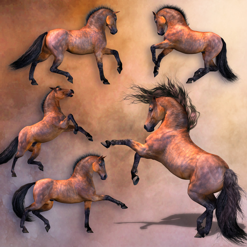 CWRW Mil Horse Pose Pack 2 by N/A