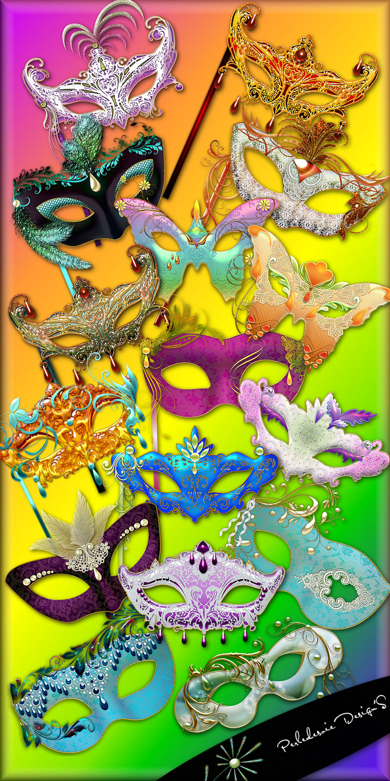 Masques de Carnaval by N/A