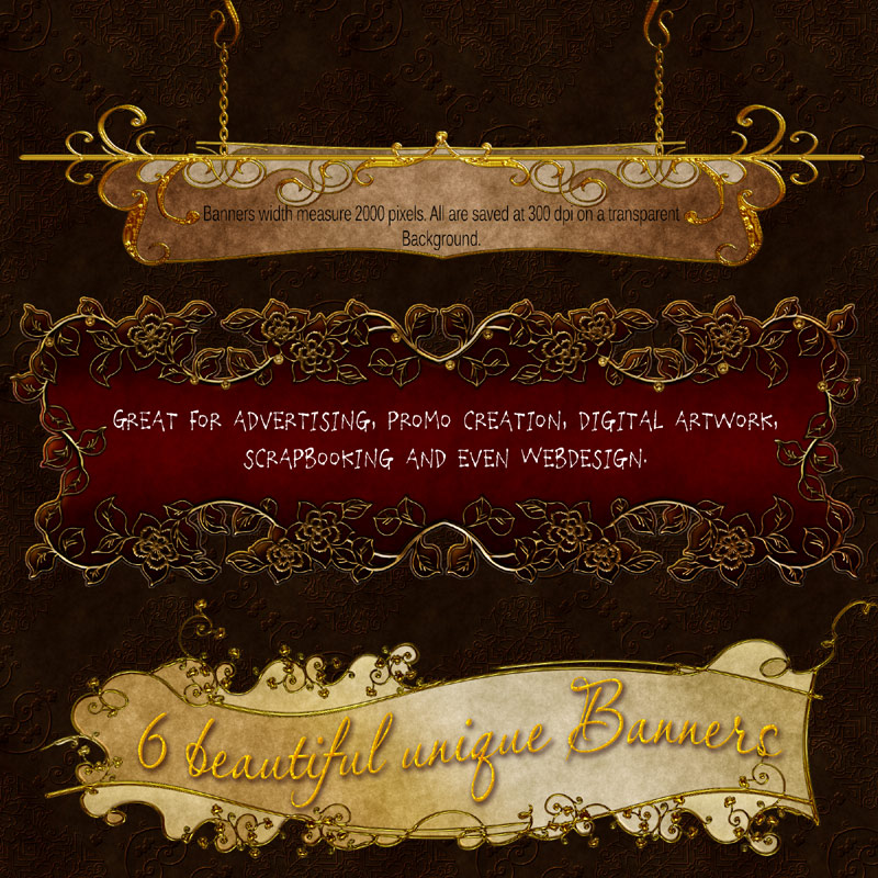 Fancy Banners & Papers by N/A