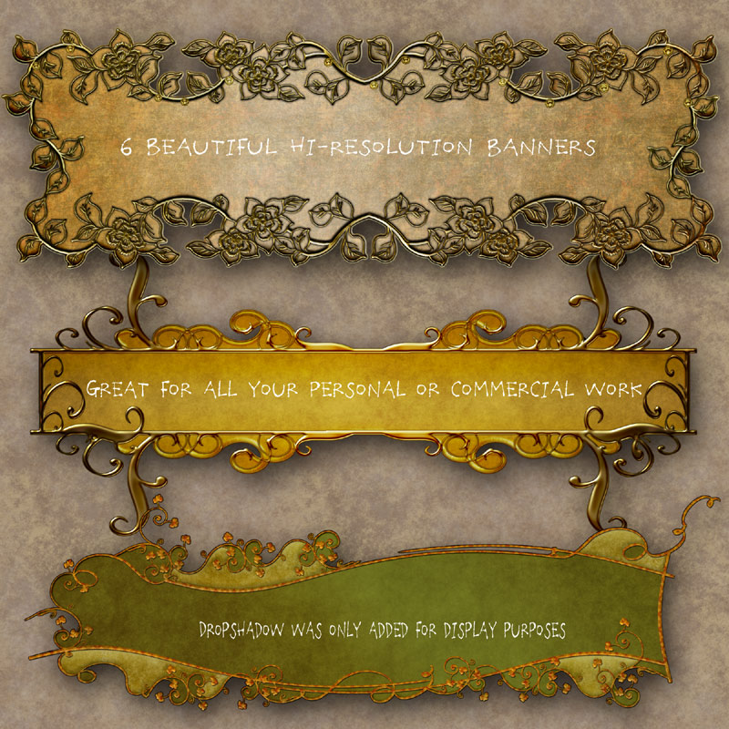 Fancy Banners & Papers by N/A