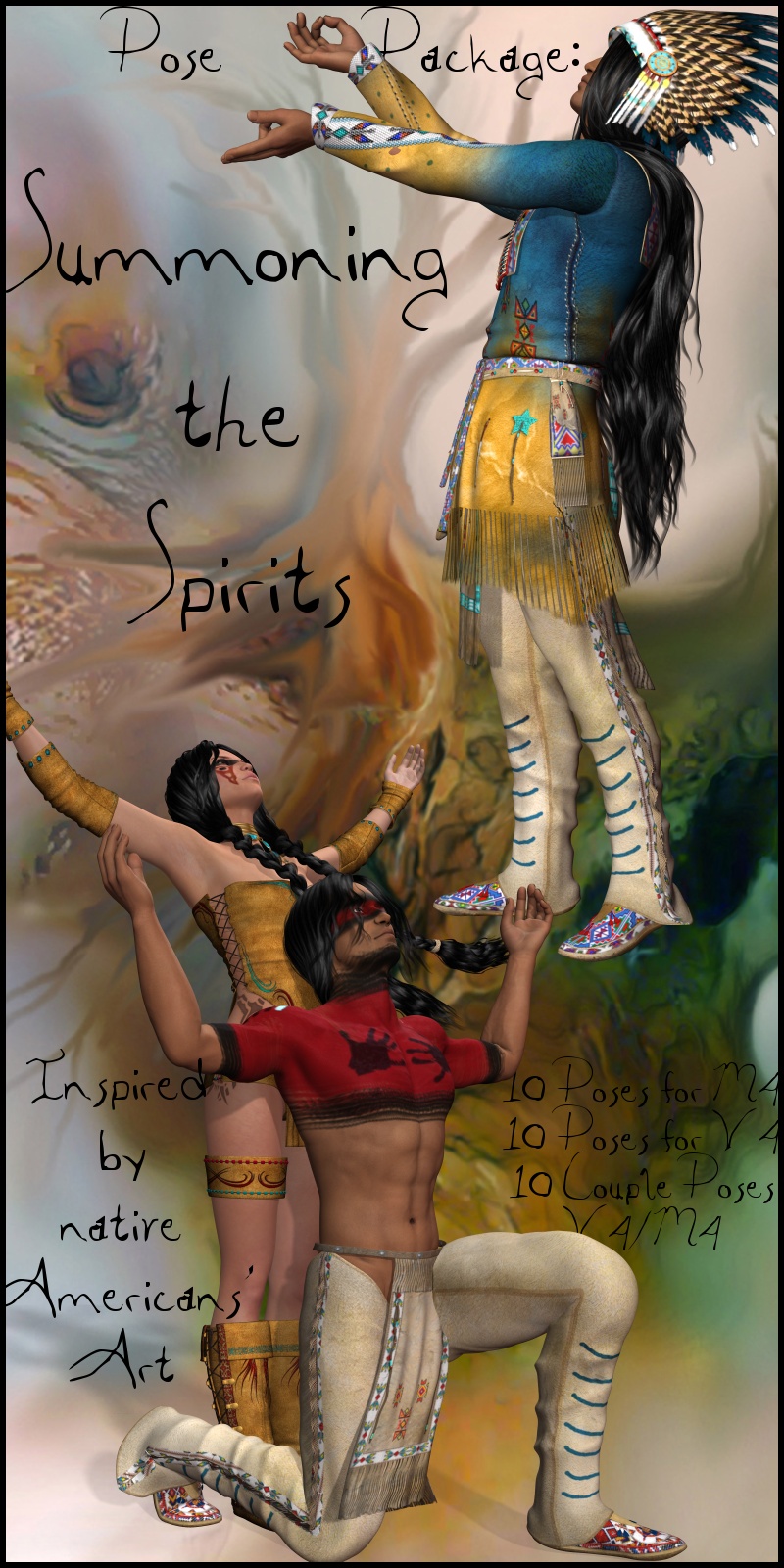 Summoning the Spirits: Pose Collection by N/A