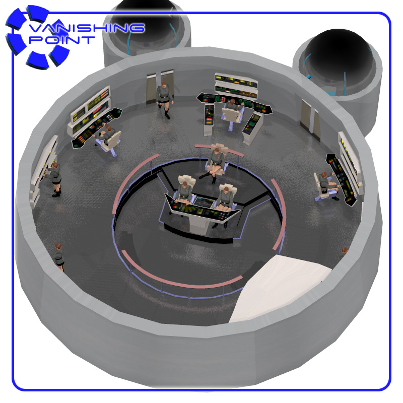 Starship Bridge 9 Poses (for Poser) by N/A