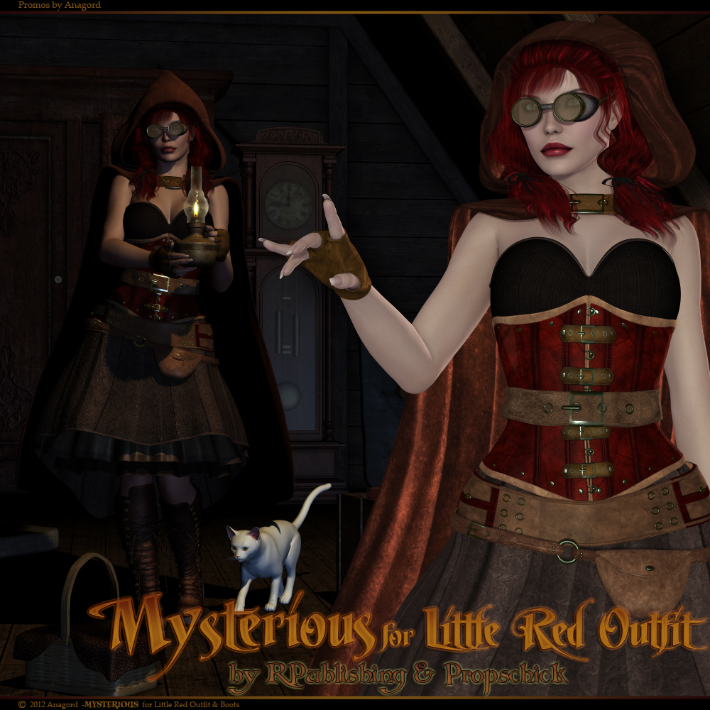 MYSTERIOUS for Little Red Outfit & Boots by N/A