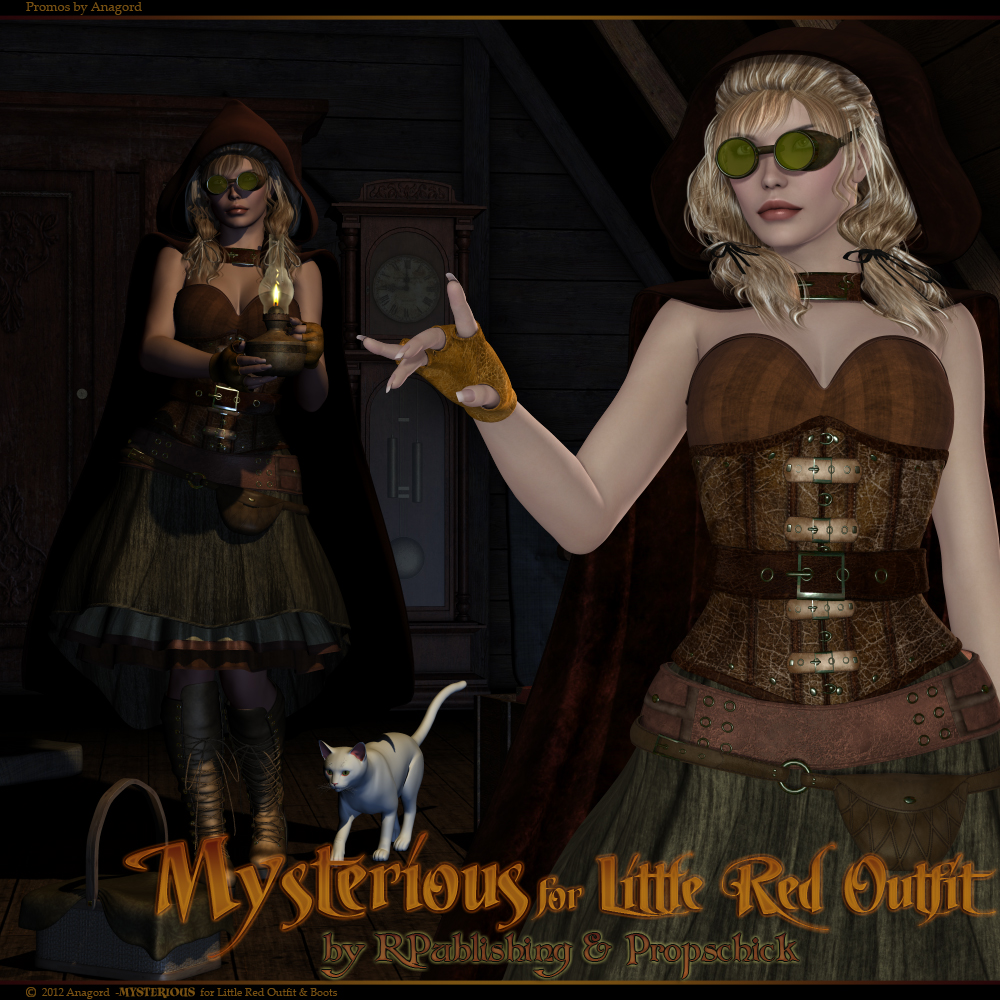 MYSTERIOUS for Little Red Outfit & Boots by N/A