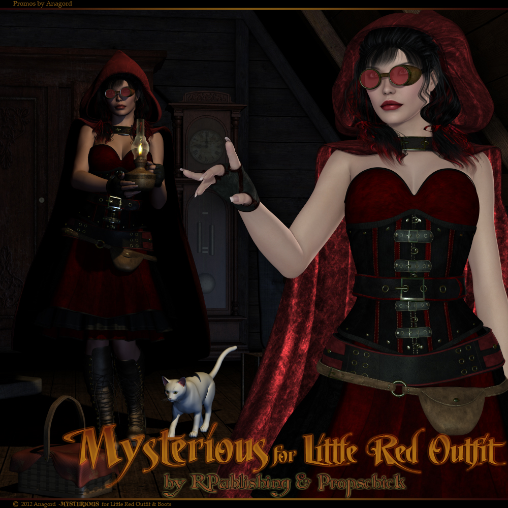 MYSTERIOUS for Little Red Outfit & Boots by N/A