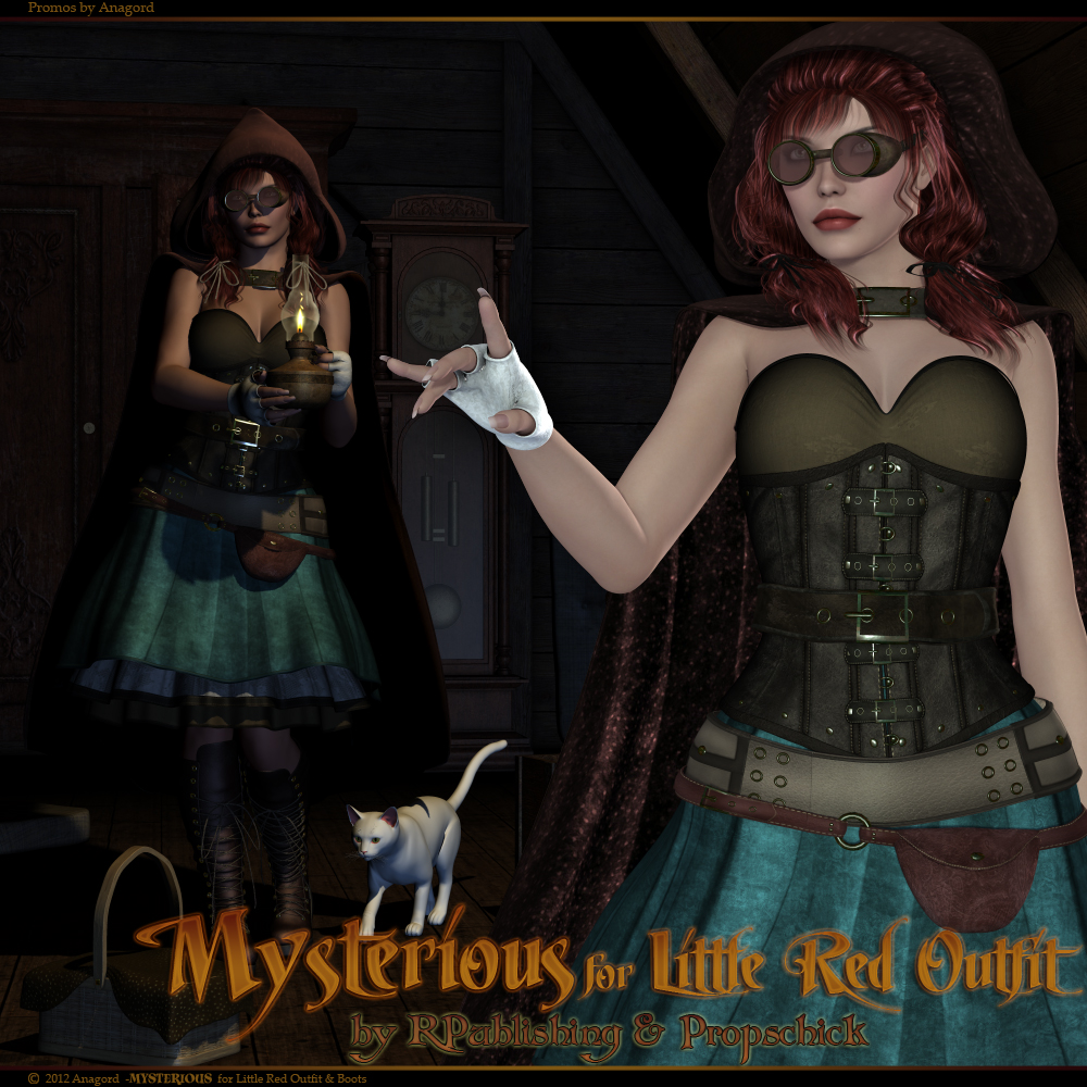 MYSTERIOUS for Little Red Outfit & Boots by N/A