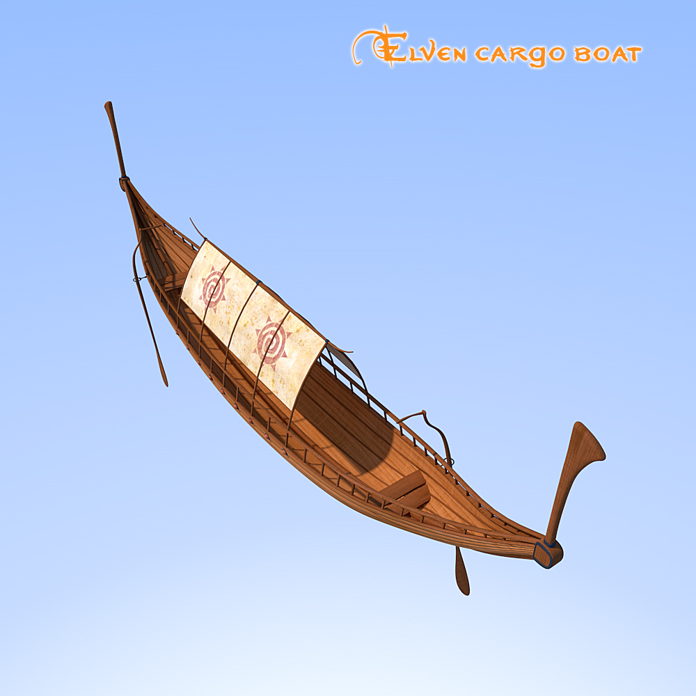 Elven cargo boat by N/A