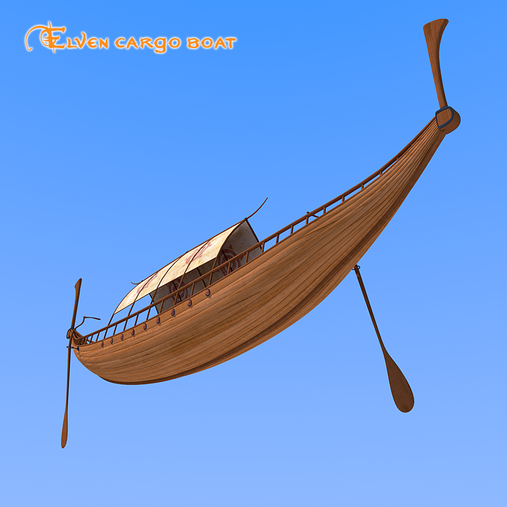 Elven cargo boat by N/A