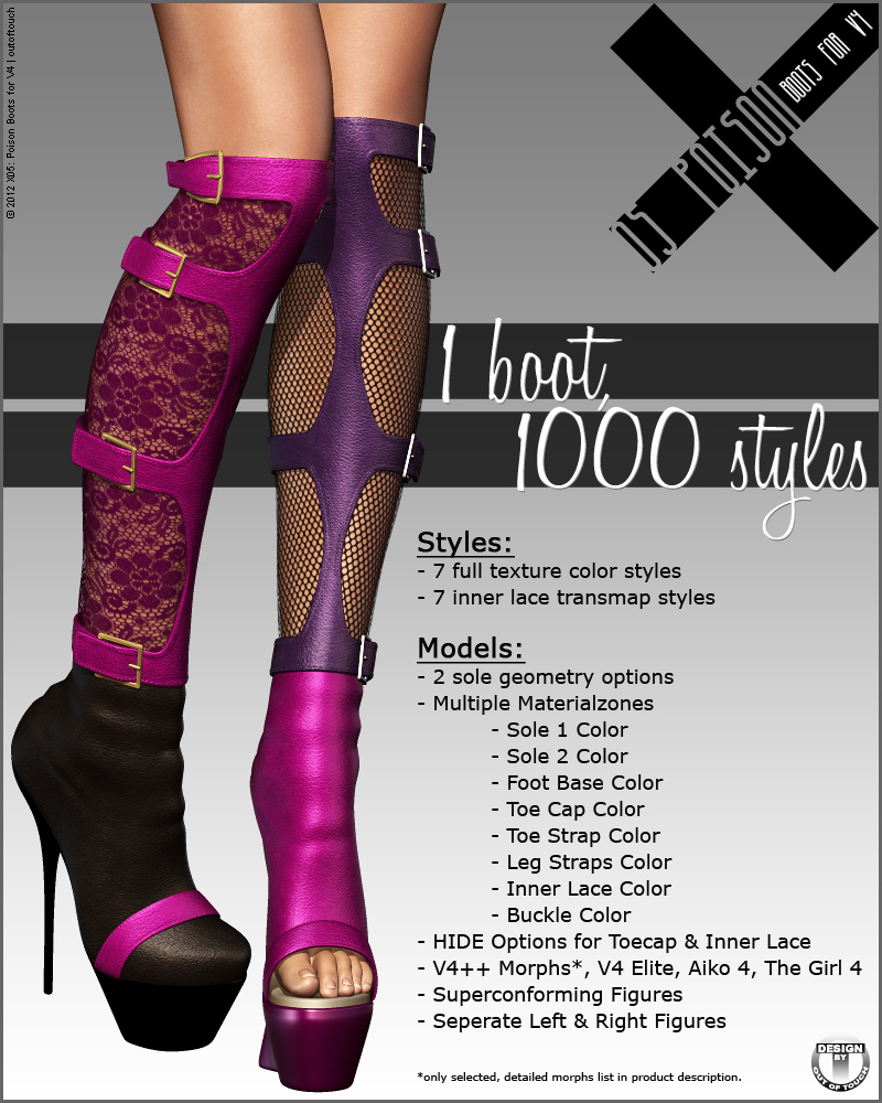 X05 Poison Boots for V4 A4 G4 by N/A