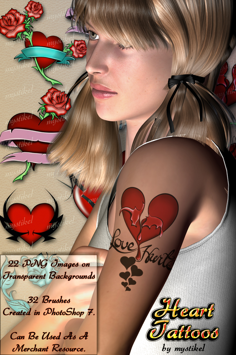 Heart Tattoos by N/A
