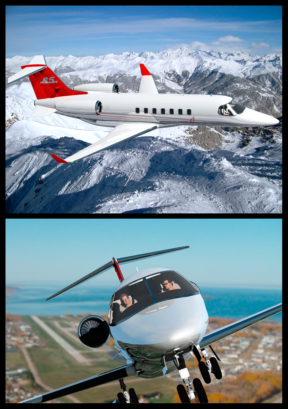 Twin engine private jet 85 by N/A