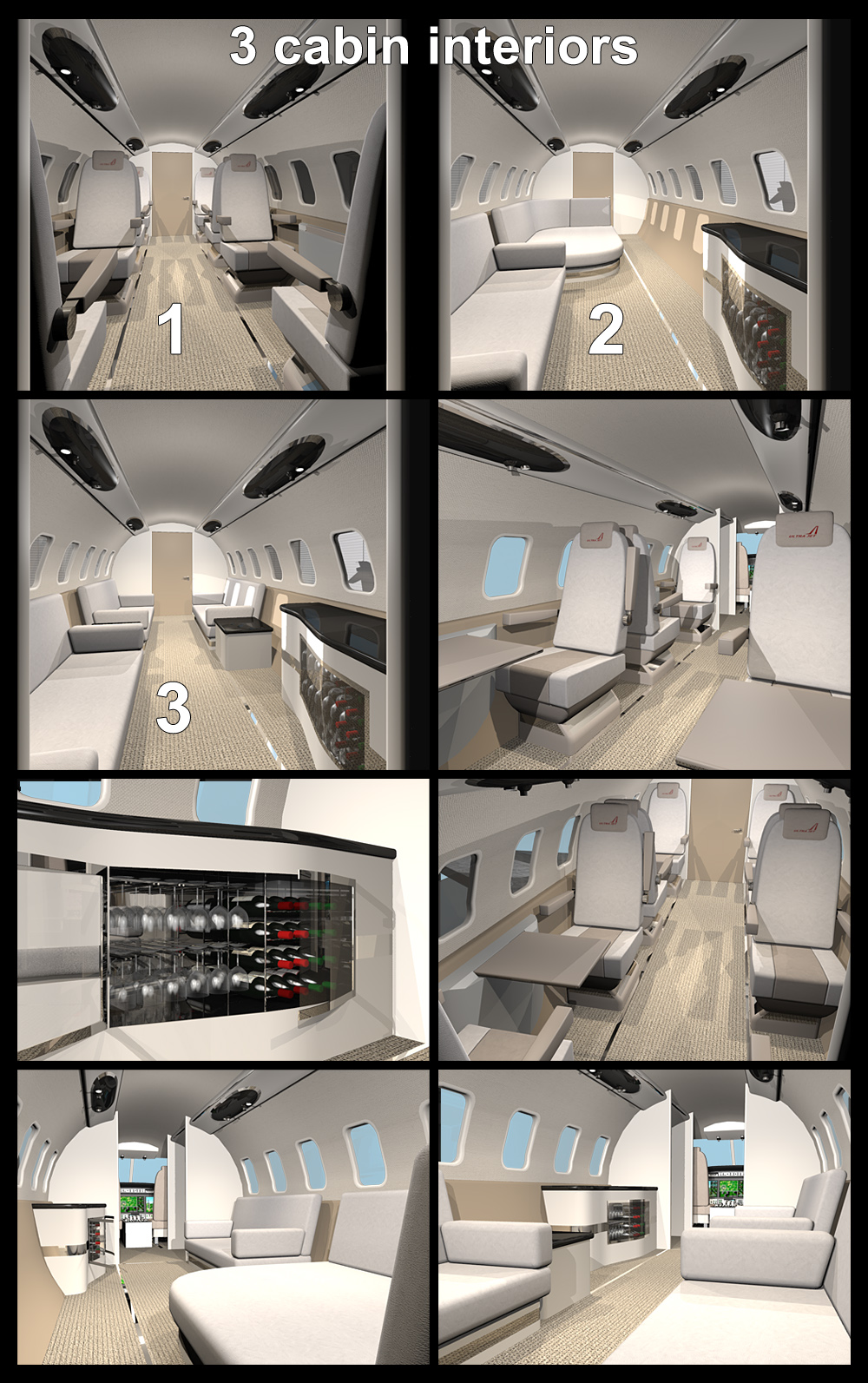 Twin engine private jet 85 by N/A