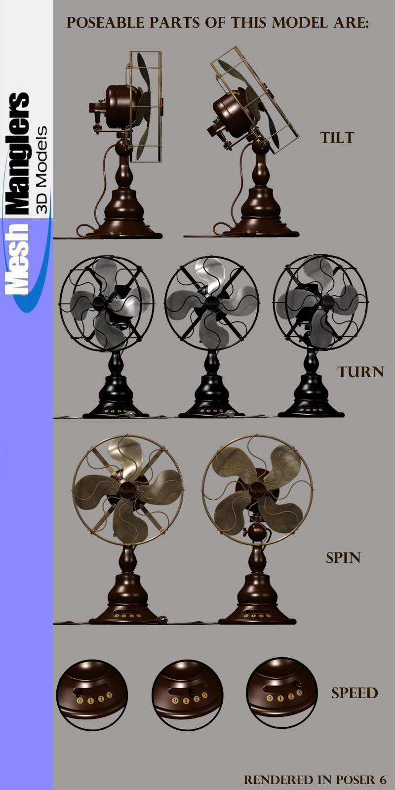 Vintage Electric Fan by N/A