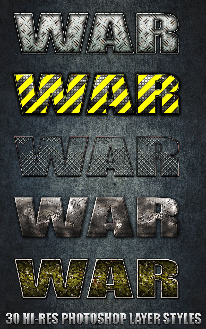 War - Photoshop Styles by N/A