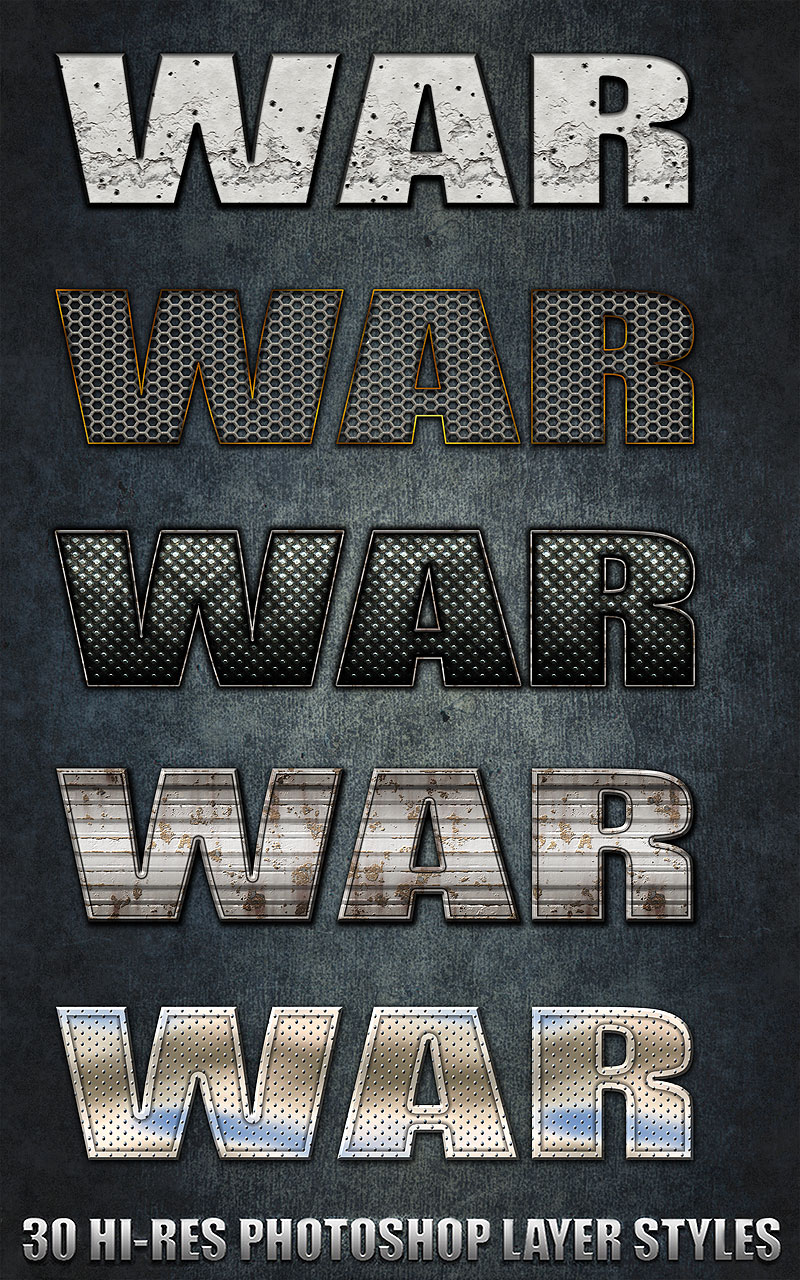 War - Photoshop Styles by N/A